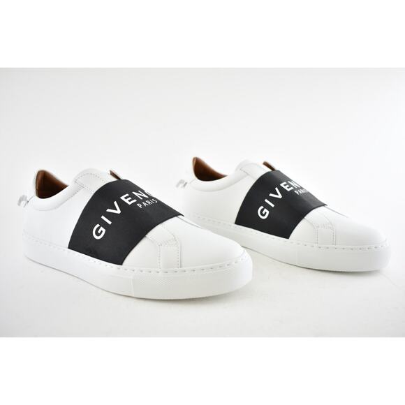 Givenchy Urban Street Knot White Black Logo Low Top Flat Trainer Sneaker 39.5 - Picture 4 of 12